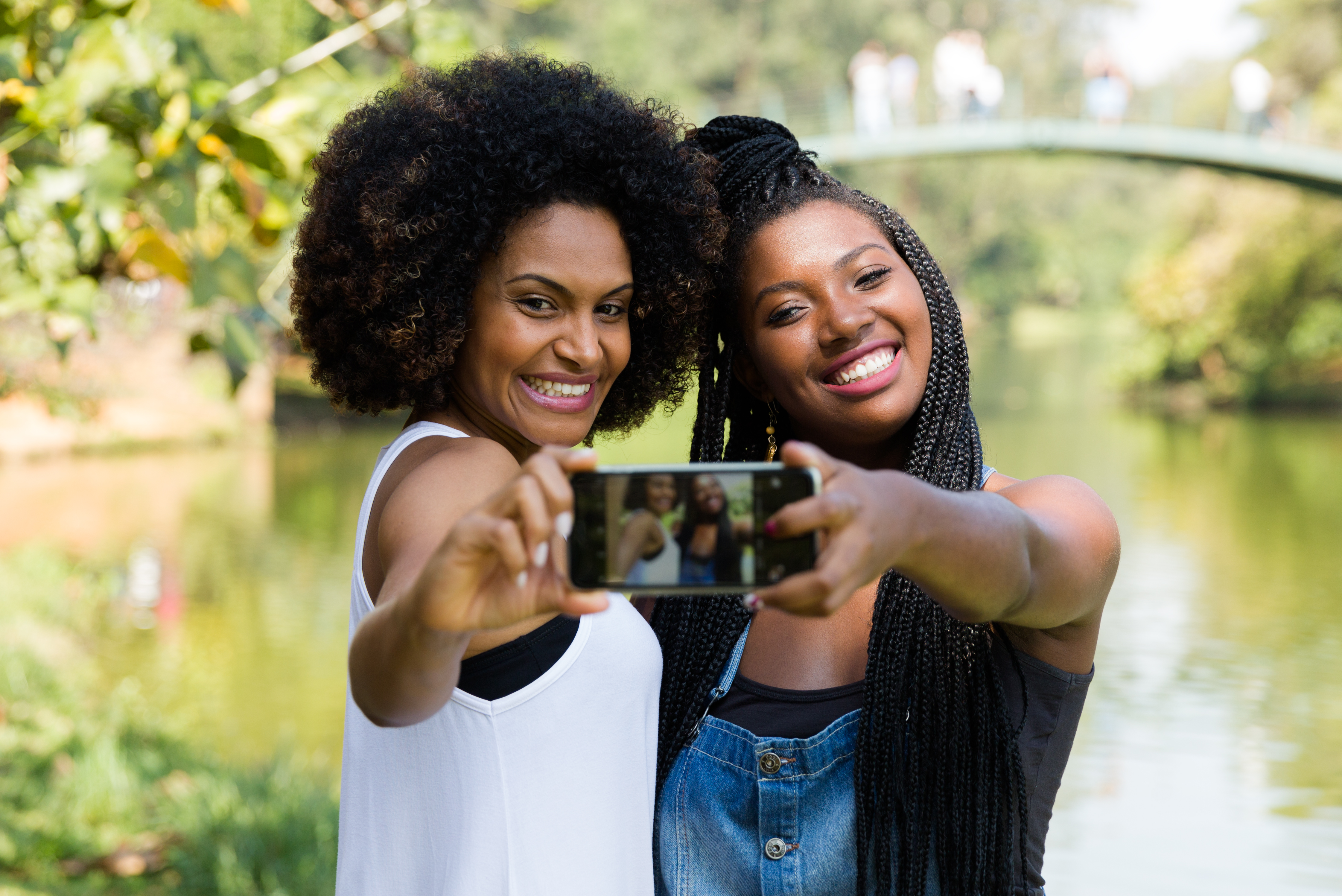 Friendship with Black Women taking selfie
