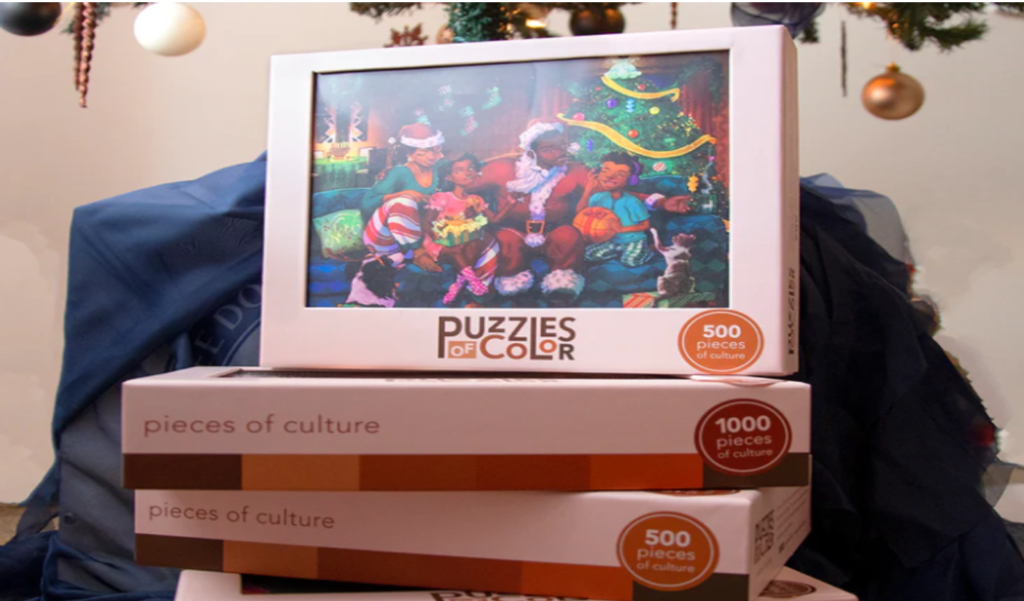 Boxes of the board family game: Puzzles of Color in 500 and 1000 pieces